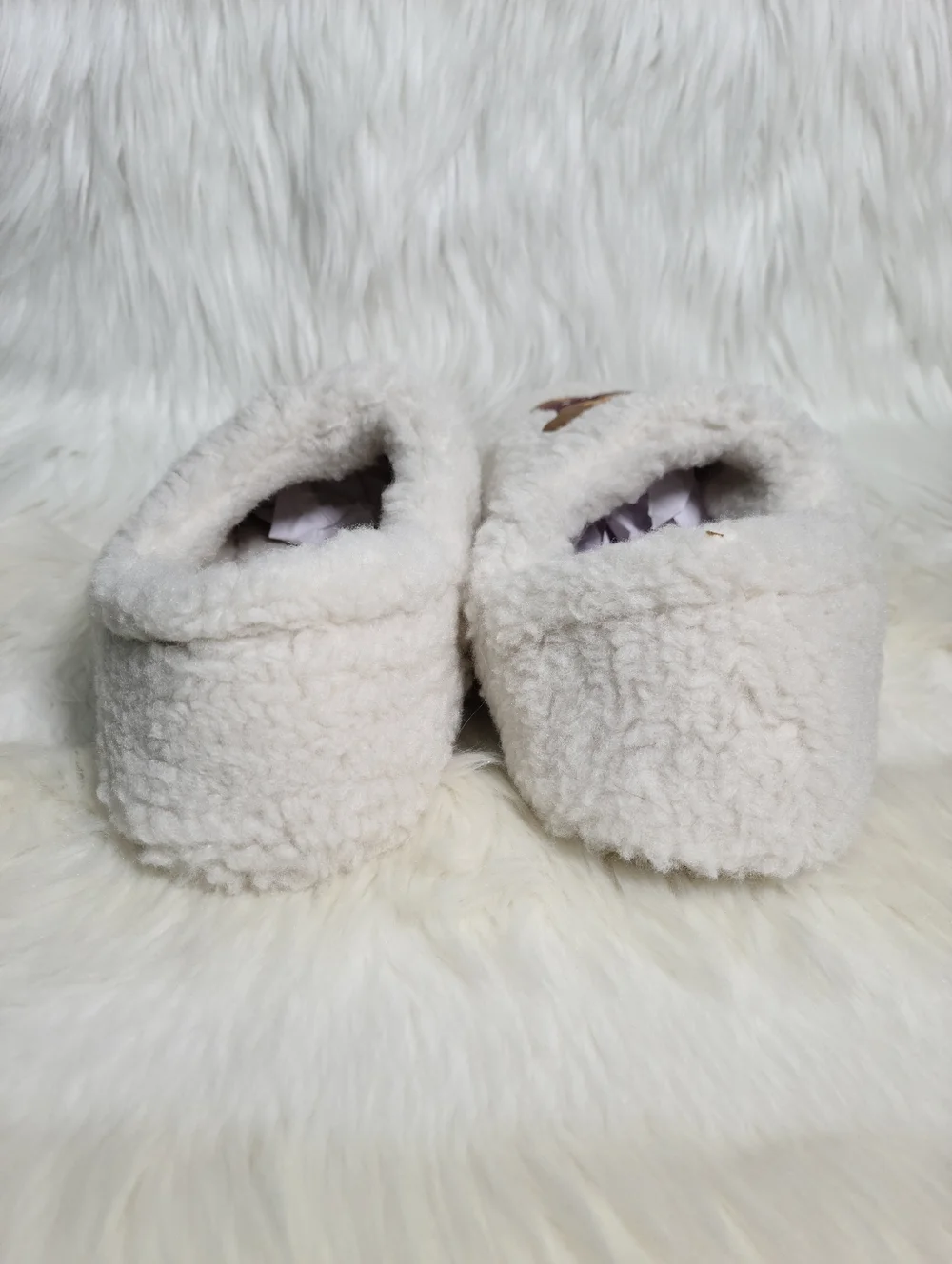 SKIMS X CPFM Collab Teddy Bear Slippers Marble Women 8.5 / 39 NEW - Picture 3 of 7